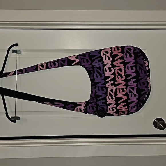 Robin Ruth RR Venezia crossbody canvas tote bag snap top comfort strap VGUC - Picture 4 of 12